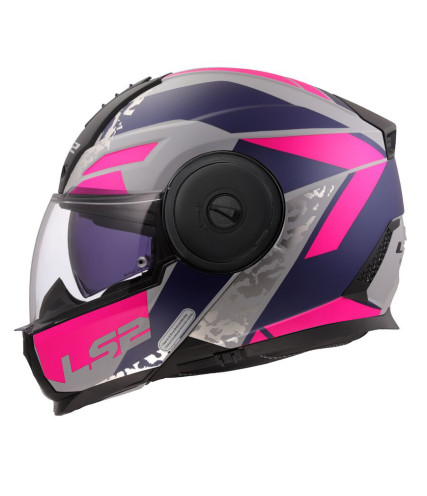 LS2 SCOPE II FF902 OXYD ΚΡΑΝΟΣ FLIP UP MATT PINK PURPLE