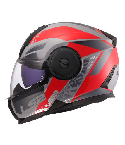 ΚΡΑΝΟΣ FLIP UP LS2 SCOPE II FF902 DURIA MATT GREY RED
