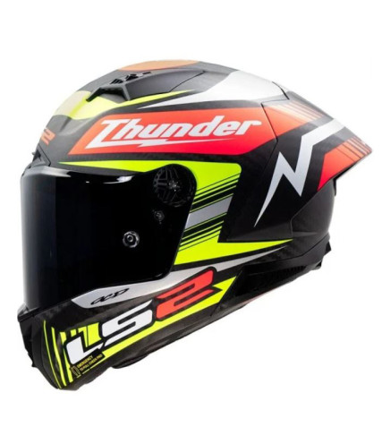 LS2 THUNDER GP AERO FF805 REPLICA ΚΡΑΝΟΣ FULL FACE BLACK CARBON RED 