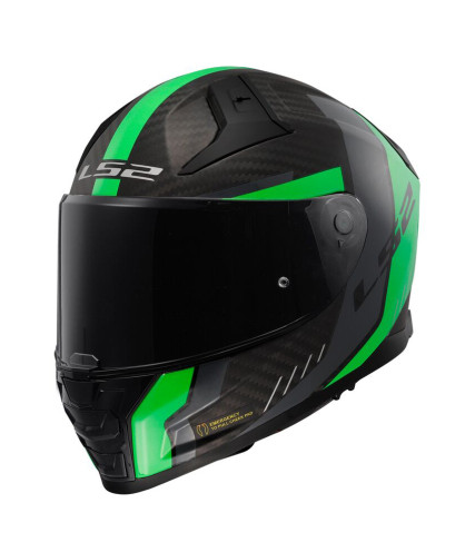 LS2 VECTOR II FF811 ΚΡΑΝΟΣ ΜΗΧΑΝΗΣ FULL FACE CARBON GRID GREEN