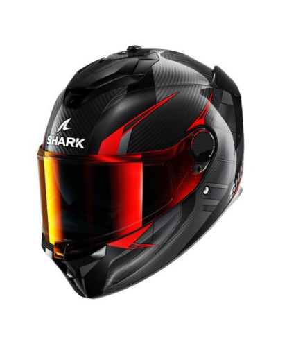 SHARK SPARTAN GT PRO ΚΡΑΝΟΣ FULL FACE CARBON KULTRAM CARBON BLACK RED 