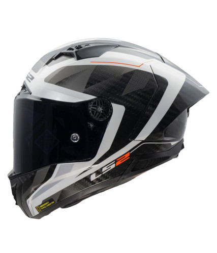 LS2 THUNDER GP AERO FF805 RAUTE ΚΡΑΝΟΣ FULL FACE MATT CARBON WHITE