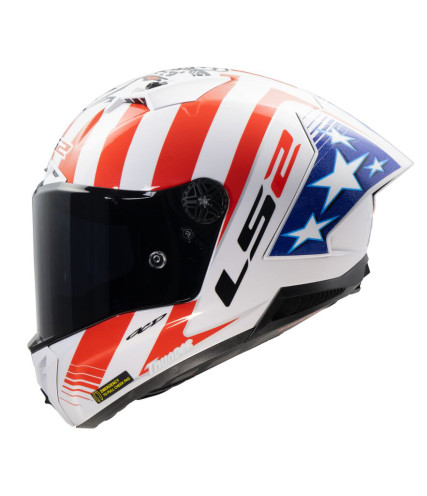 LS2 THUNDER GP AERO FF805 REPLICA BAZ ΚΡΑΝΟΣ FULL FACE WHITE RED BLUE