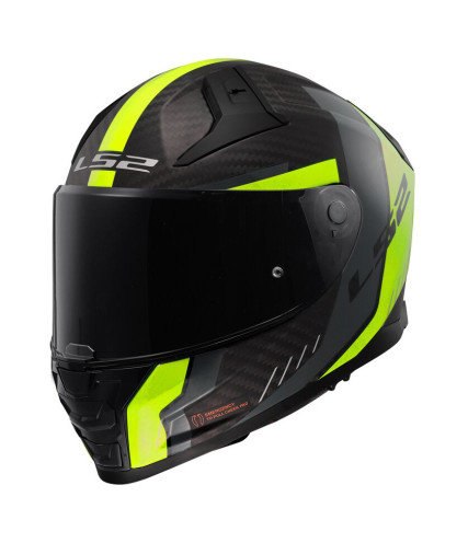 LS2 VECTOR II FF811 ΚΡΑΝΟΣ ΜΗΧΑΝΗΣ FULL FACE CARBON GRID FLUO MATT 