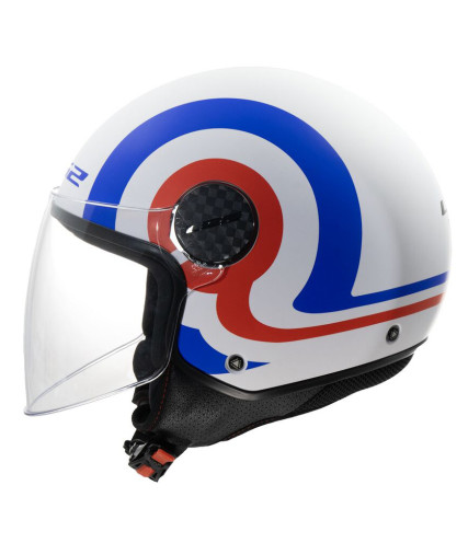 LS2 SPHERE LUX II OF558 URBY ΚΡΑΝΟΣ JET MATT WHITE BLUE RED