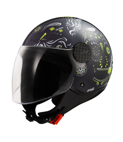 LS2 SPHERE LUX II OF558 MAXCA ΚΡΑΝΟΣ JET BLACK FLUO