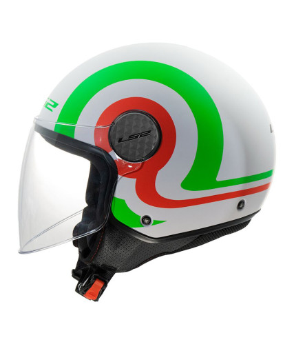 LS2 SPHERE LUX II OF558 URBY ΚΡΑΝΟΣ JET MATT WHITE GREEN RED