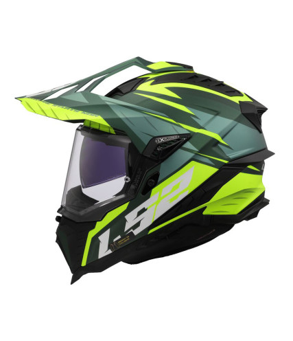 LS2 EXPLORER MX701 SPIRE ΚΡΑΝΟΣ ΜΗΧΑΝΗΣ ADVENTURE MATT FLUO GREEN