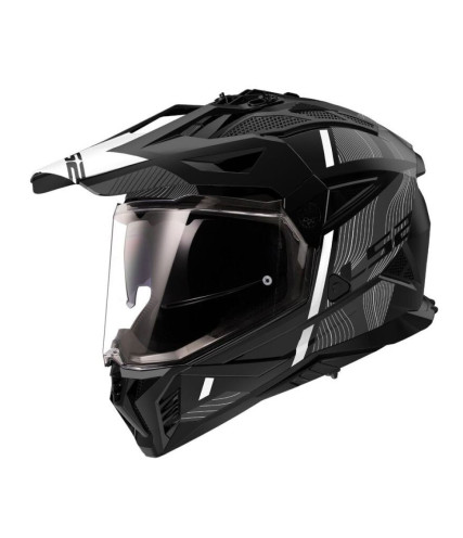 LS2 PIONEER II MX702 HILL ΚΡΑΝΟΣ ADVENTURE MATT BLACK GREY