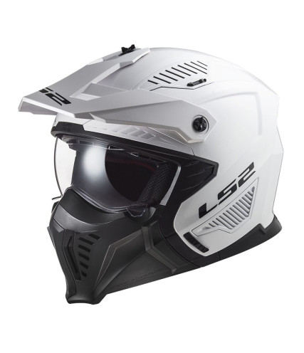 LS2 DRIFTER OF606 ΚΡΑΝΟΣ JET ΜΕ ΜΑΣΚΑ WHITE 