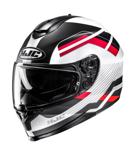 HJC C70N BELIS MC1SF ΚΡΑΝΟΣ FULL FACE WHITE BLACK RED