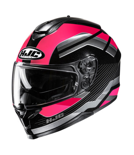 HJC C70N BELIS MC8 ΚΡΑΝΟΣ ΜΗΧΑΝΗΣ FULL FACE PINK BLACK