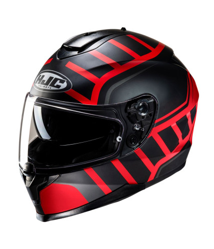 HJC C70N HOLT MC1SF ΚΡΑΝΟΣ ΜΗΧΑΝΗΣ FULL FACE BLACK RED