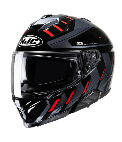 HJC i71 SIMO MC1 ΚΡΑΝΟΣ FULL FACE BLACK RED