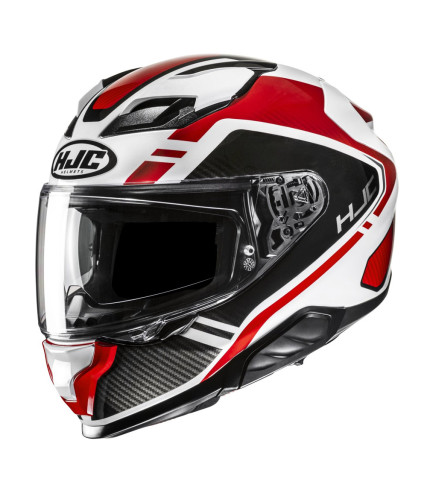 HJC F71 TOZZ MC1 ΚΡΑΝΟΣ FULL FACE WHITE BLACK RED