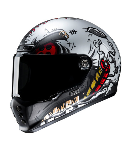HJC V10 VATT MC1 ΚΡΑΝΟΣ FULL FACE MATT BLACK SILVER
