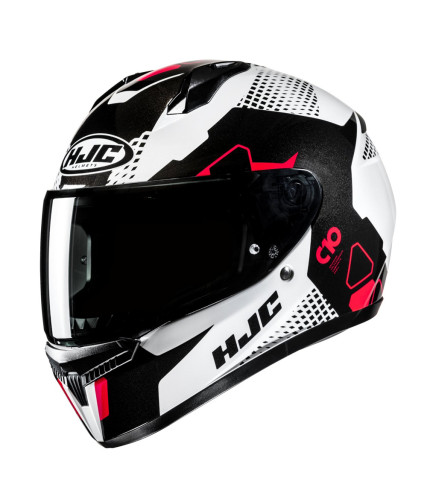 HJC C10 ASPA MC1 ΚΡΑΝΟΣ FULL FACE WHITE BLACK RED
