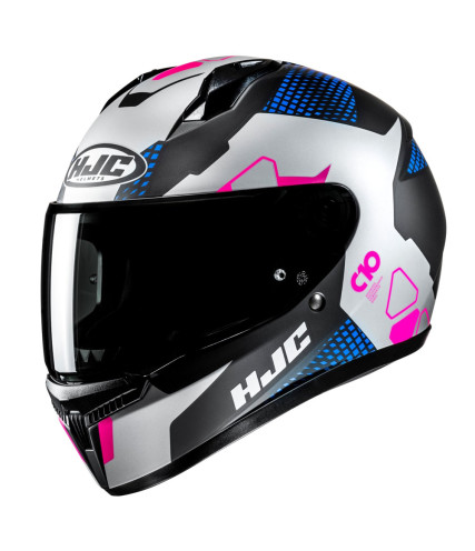 HJC C10 ASPA MC28SF ΚΡΑΝΟΣ FULL FACE SILVER BLUE PINK