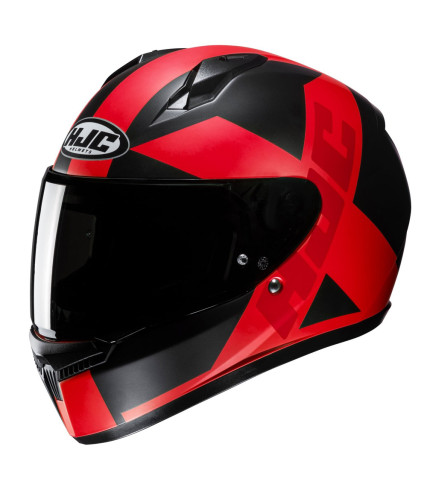 HJC C10 TEZ MC1SF ΚΡΑΝΟΣ FULL FACE BLACK RED