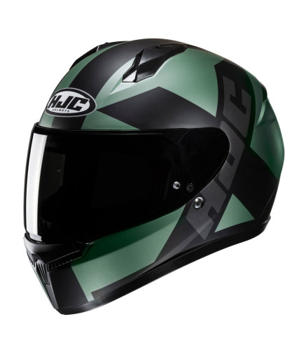 HJC C10 TEZ MC4SF ΚΡΑΝΟΣ FULL FACE MATT BLACK GREEN
