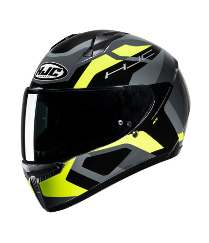 HJC C10 TINS MC3H ΚΡΑΝΟΣ FULL FACE TITANIUM/ FLUO