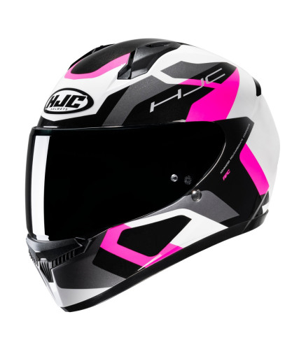 HJC C10 TINS MC8 ΚΡΑΝΟΣ FULL FACE PINK BLACK WHITE