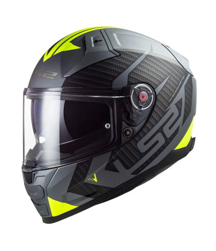 LS2 VECTOR II FF811 SPLITTER ΚΡΑΝΟΣ FULL FACE MATT BLACK FLUO 