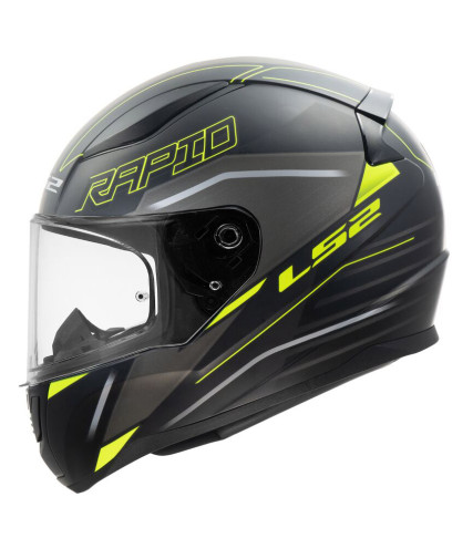 LS2 RAPID II FF353 ROKU ΚΡΑΝΟΣ FULL FACE MATT TITANIUM FLUO