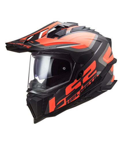 LS2 EXPLORER MX701 ALTER ΚΡΑΝΟΣ ΜΗΧΑΝΗΣ ADVENTURE MATT ORANGE BLACK