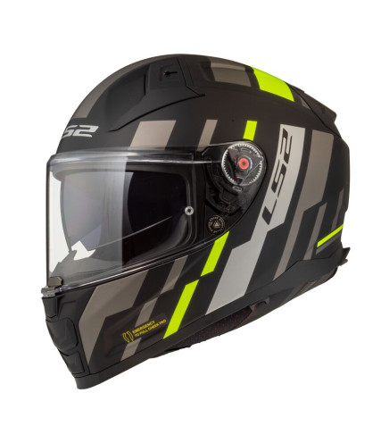 LS2 VECTOR II FF811 TRON ΚΡΑΝΟΣ FULL FACE MATT BLACK FLUO