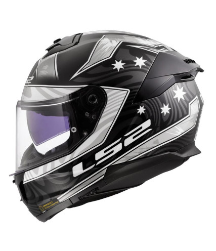 LS2 STREAM II FF808 GALDAM ΚΡΑΝΟΣ FULL FACE BLACK SILVER