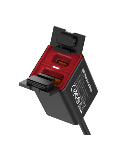 LDNIO ΦΟΡΤΙΣΤΗΣ ΜΟΤΟΣΥΚΛΕΤΑΣ C108 ΜΕ ΚΑΛΩΔΙΟ 60W USB / USB-C