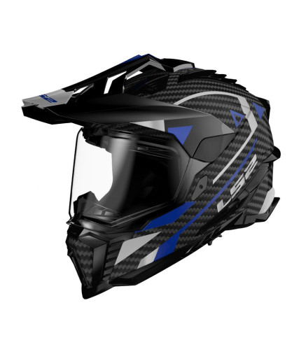LS2 EXPLORER CARBON MX701 ADVENTURE ΚΡΑΝΟΣ ΜΗΧΑΝΗΣ ADVENTURE GLOSS CARBON BLUE