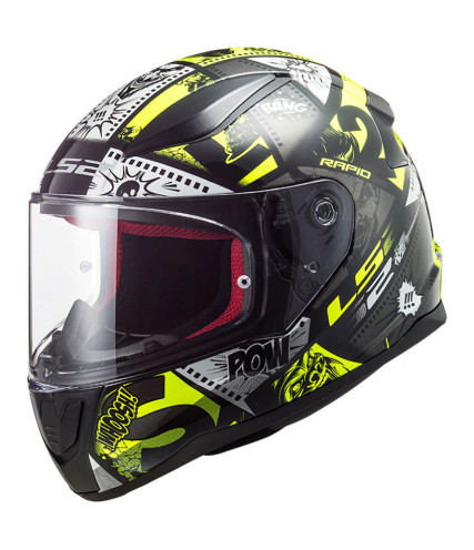 LS2 RAPID MINI FF353 VIGNETTE ΠΑΙΔΙΚΟ ΚΡΑΝΟΣ BLACK/H-V YELLOW