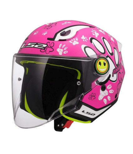 LS2 OF622 FUNNY II PAWS ΠΑΙΔΙΚΟ ΚΡΑΝΟΣ JET PINK WHITE