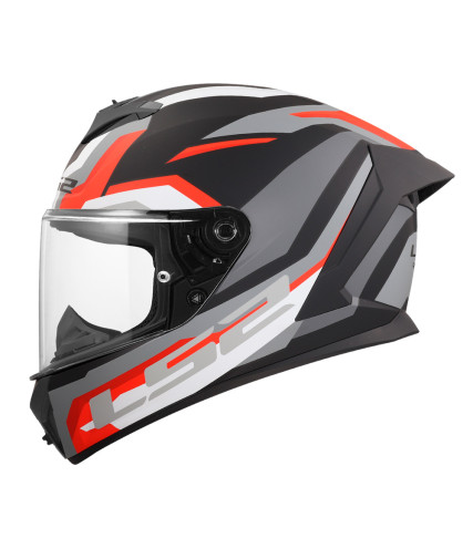 LS2 RAPID III HYPER FF820 ΚΡΑΝΟΣ FULL FACE BLACK RED MATT