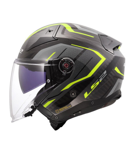 LS2 INFINITY II CARBON OF603 URUS ΚΡΑΝΟΣ JET FLUO