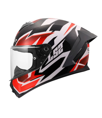 LS2 RAPID III XTREM FF820 ΚΡΑΝΟΣ FULL FACE RED WHITE BLACK