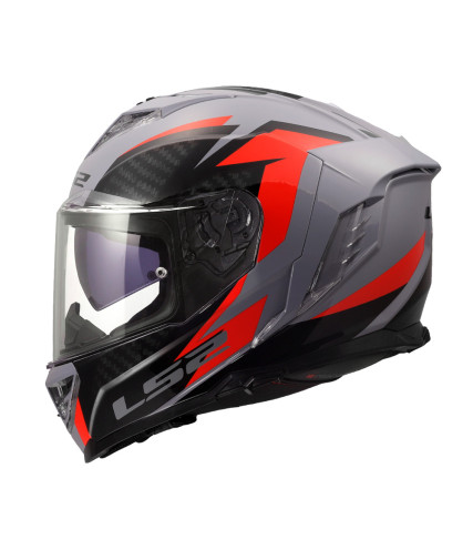 LS2 STORM III FF818 ΚΡΑΝΟΣ FULL FACE GLOSS DYNAMO GREY RED