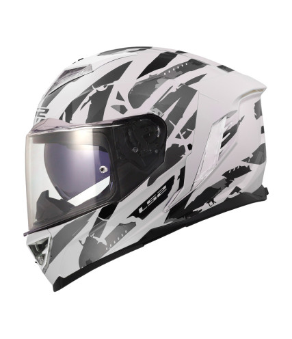 LS2 STORM III FF818 ΚΡΑΝΟΣ FULL FACE KAOS WHITE GREY