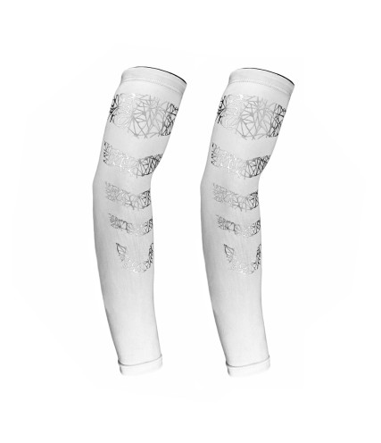 AGVPRO UV PROTECTION ΑΝΑΚΛΑΣΤΙΚΑ ΑΘΛΗΤΙΚΑ ΑΝΤΗΛΙΑΚΑ ΜΑΝΙΚΙΑ ΛΕΥΚΑ 