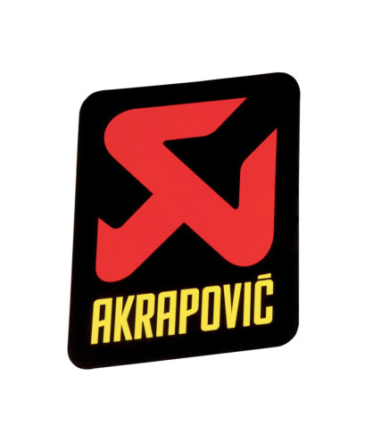 ΜΕΤΑΛΛΙΚΟ ΑΥΤΟΚΟΛΛΗΤΟ ΣΗΜΑ ΑΛΟΥΜΙΝΙΟΥ AKRAPOVIC ΜΕΓΑΛΟ