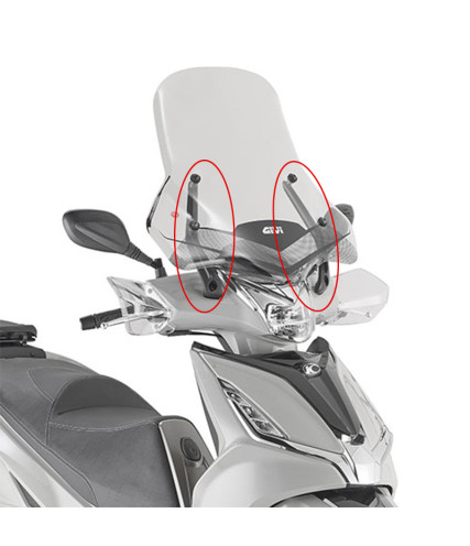 ΒΑΣΕΙΣ ΠΑΡΜΠΡΙΖ D6114KIT AGILITY 300 R16 (19 > 20)  KYMCO GIVI