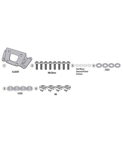 ΚΙΤ ΓΙΑ ΖΕΛΑΤΙΝΑ A2156 MT-09 - MT-09 SP (2021) GIVI