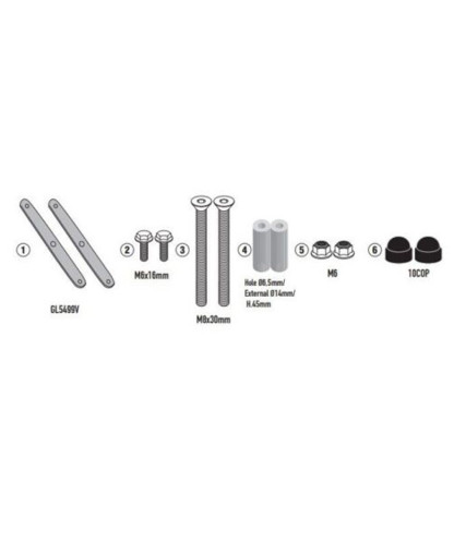 ΚΙΤ  ZEΛΑΤΙΝΑΣ D6711KIT ΓΙΑ SR GT 125-200 (22-23) GIVI
