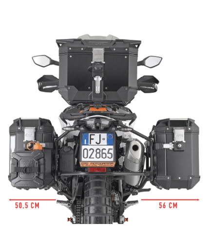 ΒΑΣΕΙΣ ΠΛΑΪΝΩΝ ΒΑΛΙΤΣΩΝ PLO7717CAM_890 SMT 2023  KTM GIVI
