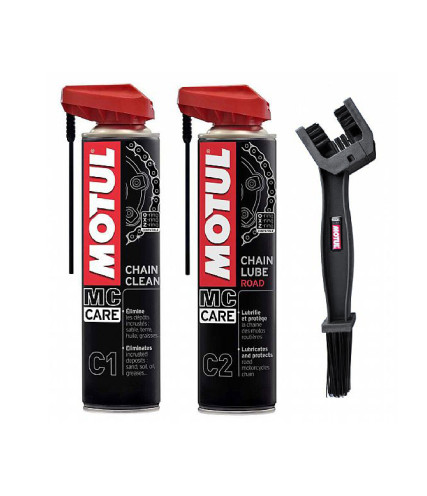MOTUL CHAIN CARE KIT ROAD C1& C2 ΣΕΤ ΚΑΘΑΡΙΣΜΟΥ ΑΛΥΣΙΔΑΣ 3PCS