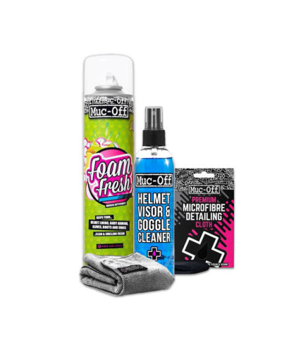 MUC-OFF HELMET CLEANING KIT ΣΕΤ ΚΑΘΑΡΙΣΜΟΥ ΚΡΑΝΟΥΣ