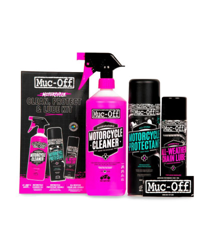 MUC-OFF ΚΙΤ CLEAN/ PROTECT/ LUBE ΚΑΘΑΡΙΣΜΟΥ /ΠΡΟΣΤΑΣΙΑΣ/ ΛΙΠΑΝΣΗΣ 3 ΤΕΜ
