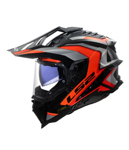 LS2 EXPLORER CARBON MX701 FRONTIER II ΚΡΑΝΟΣ ΜΗΧΑΝΗΣ ADVENTURE ORANGE SILVER